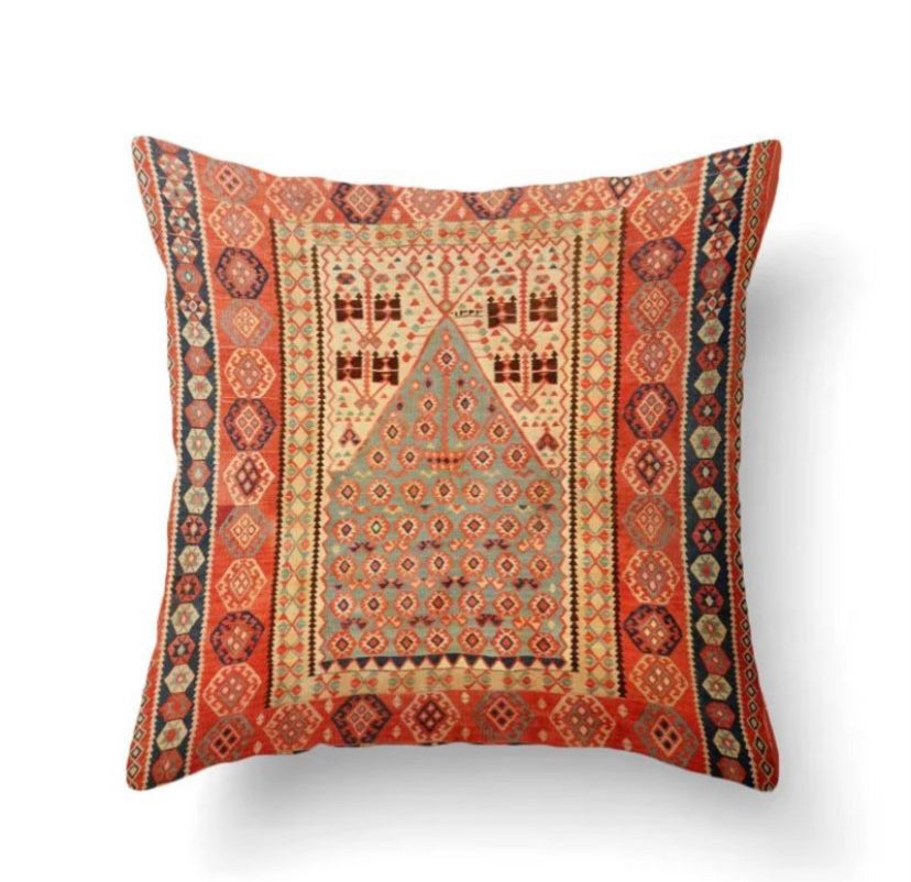 Persian Carpet Print Pillow Cover
