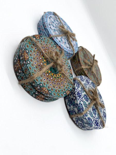 Mandala Ottoman Turkish Ethnic Design Coasters (Set of 4).