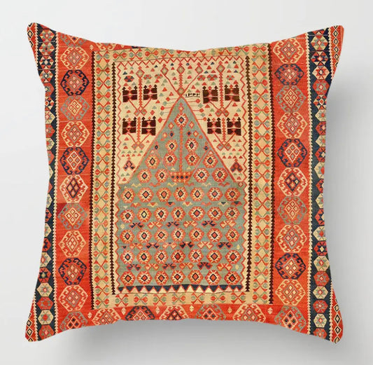Persian Carpet Print Pillow Cover
