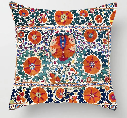 Persian Carpet Pillowcase Polyester Print Pillow Cover