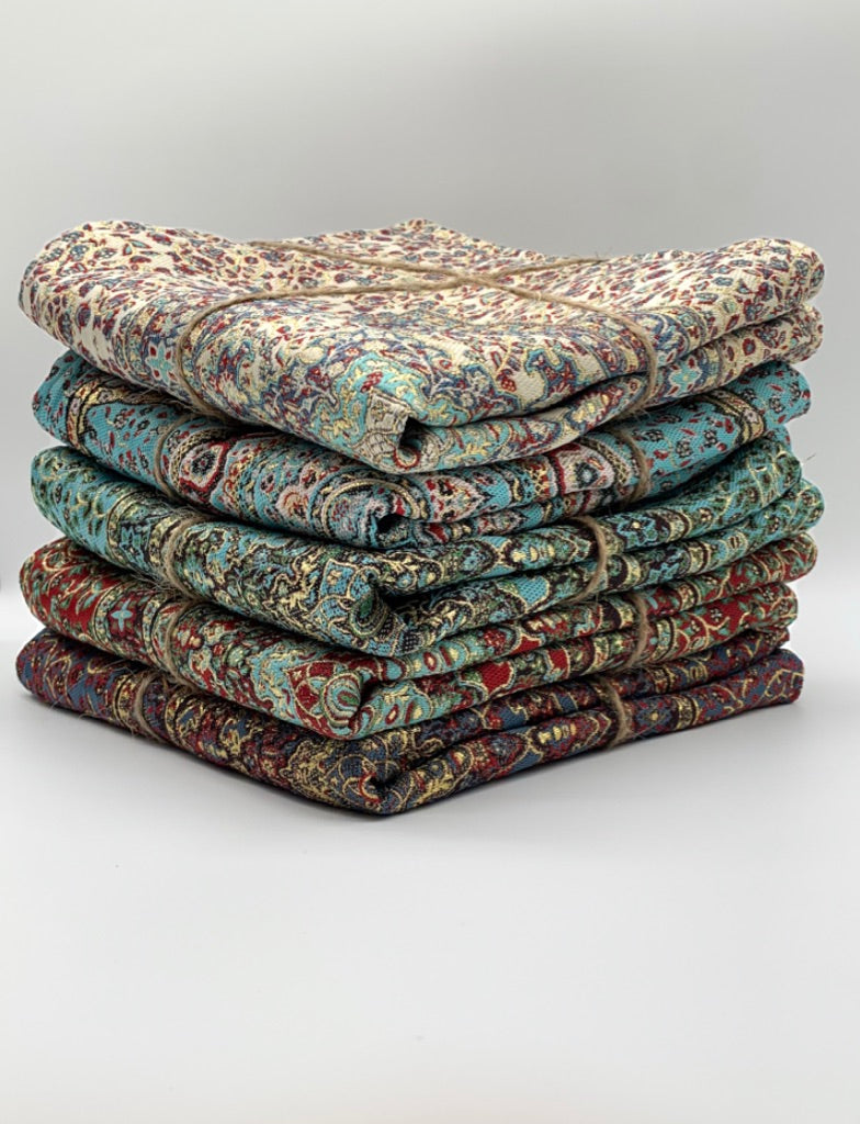Handmade Turkish Silk Ceramic Tapestry Pillow Cover