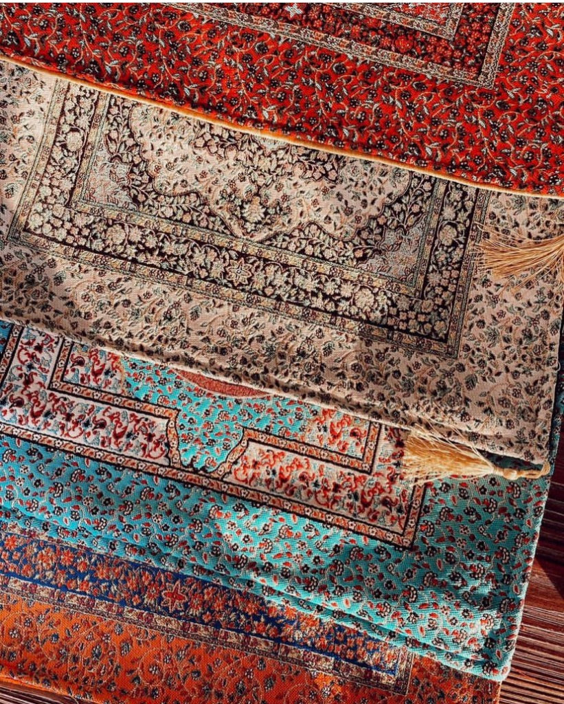 Handmade Turkish Silk Ceramic Tapestry Pillow Cover