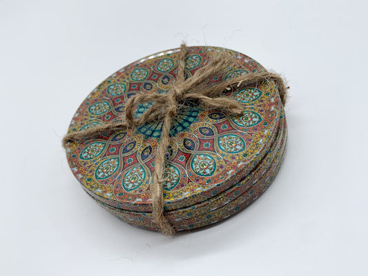 Mandala Ottoman Turkish Ethnic Design Coasters (Set of 4)