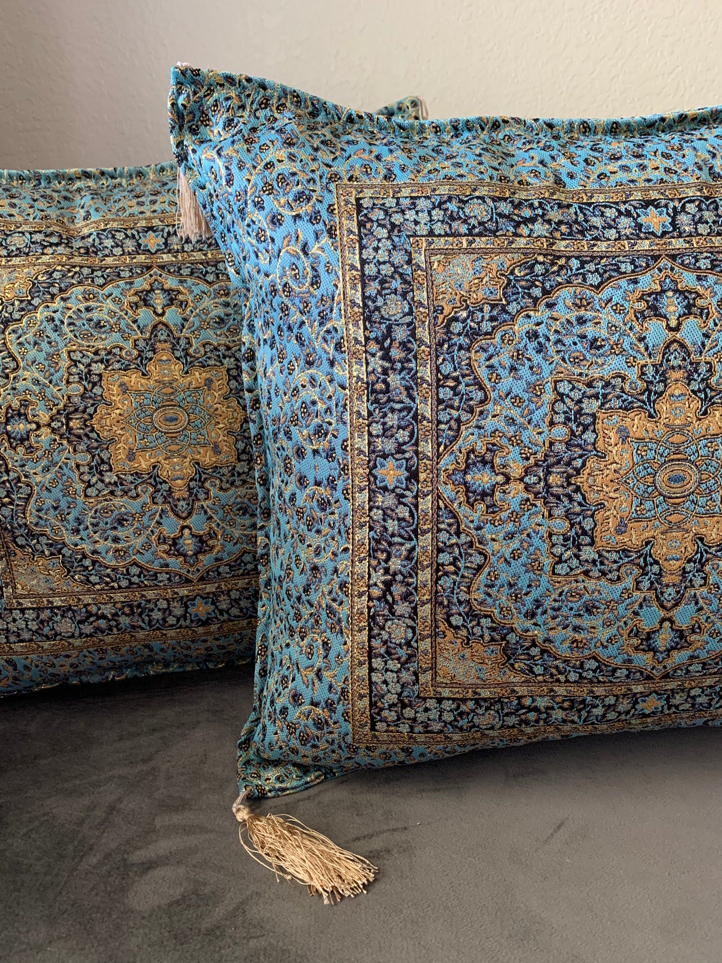 Handmade shop tapestry cushions